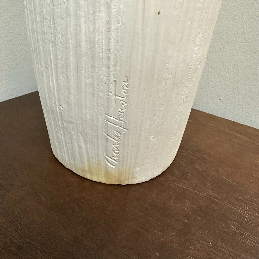 Vintage 1950's Charles Houston Pottery Lamp Base MCM 17.5